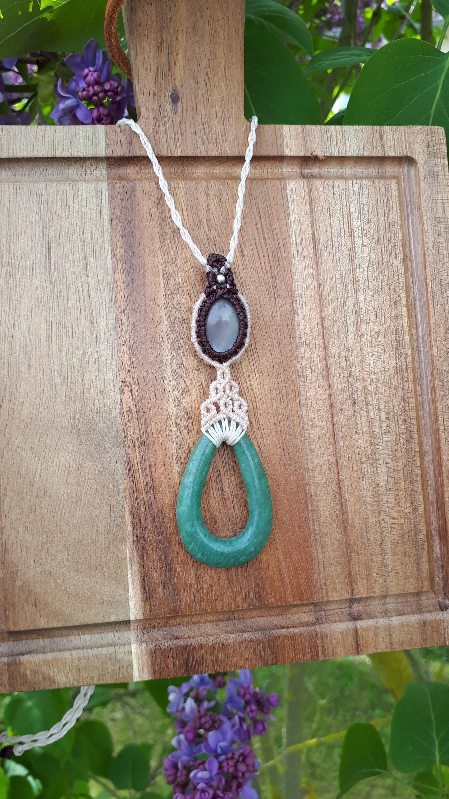 Kette mit Mondstein und Aventurin