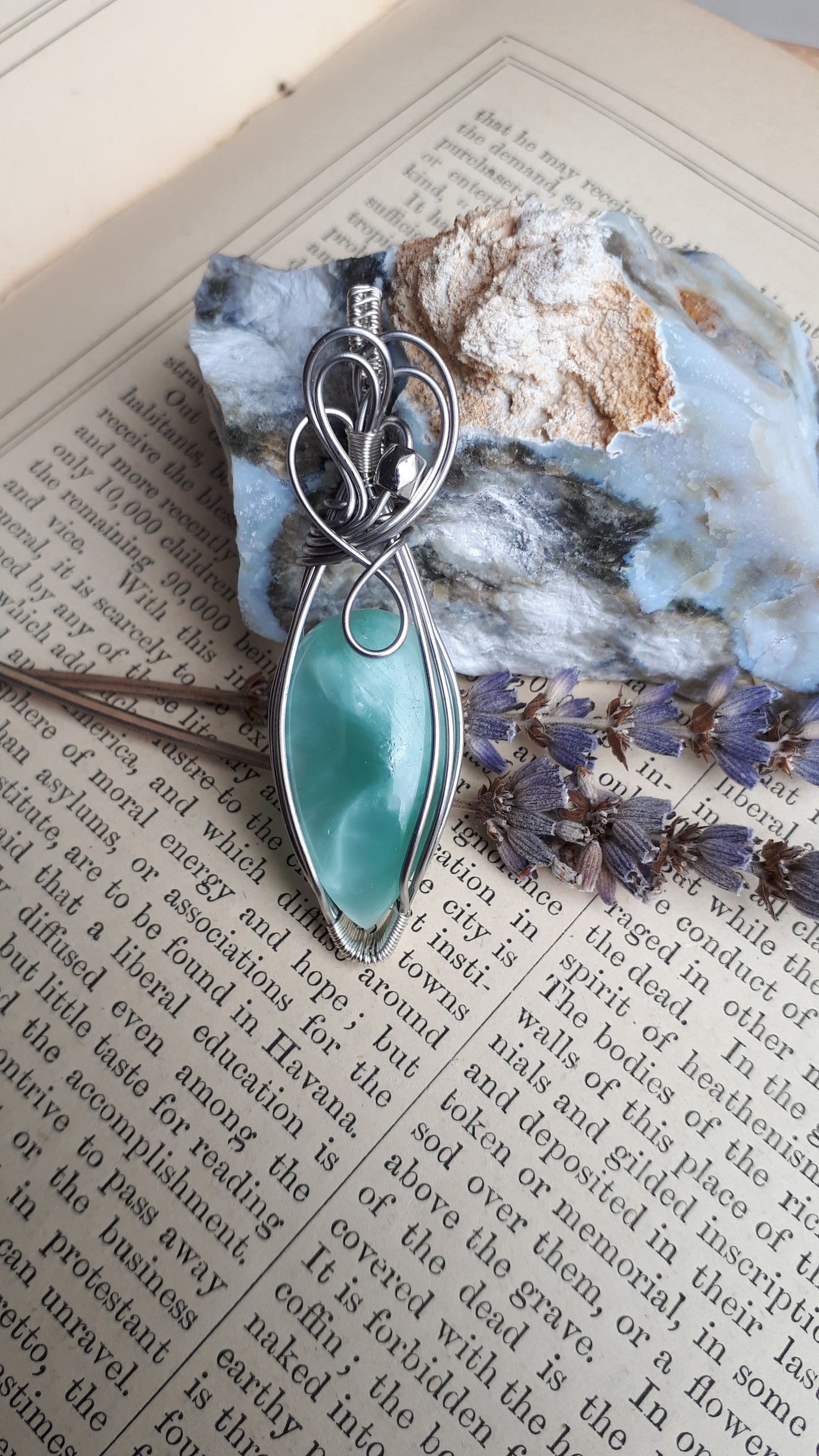 Kettenanhänger mit Mermaid Glass