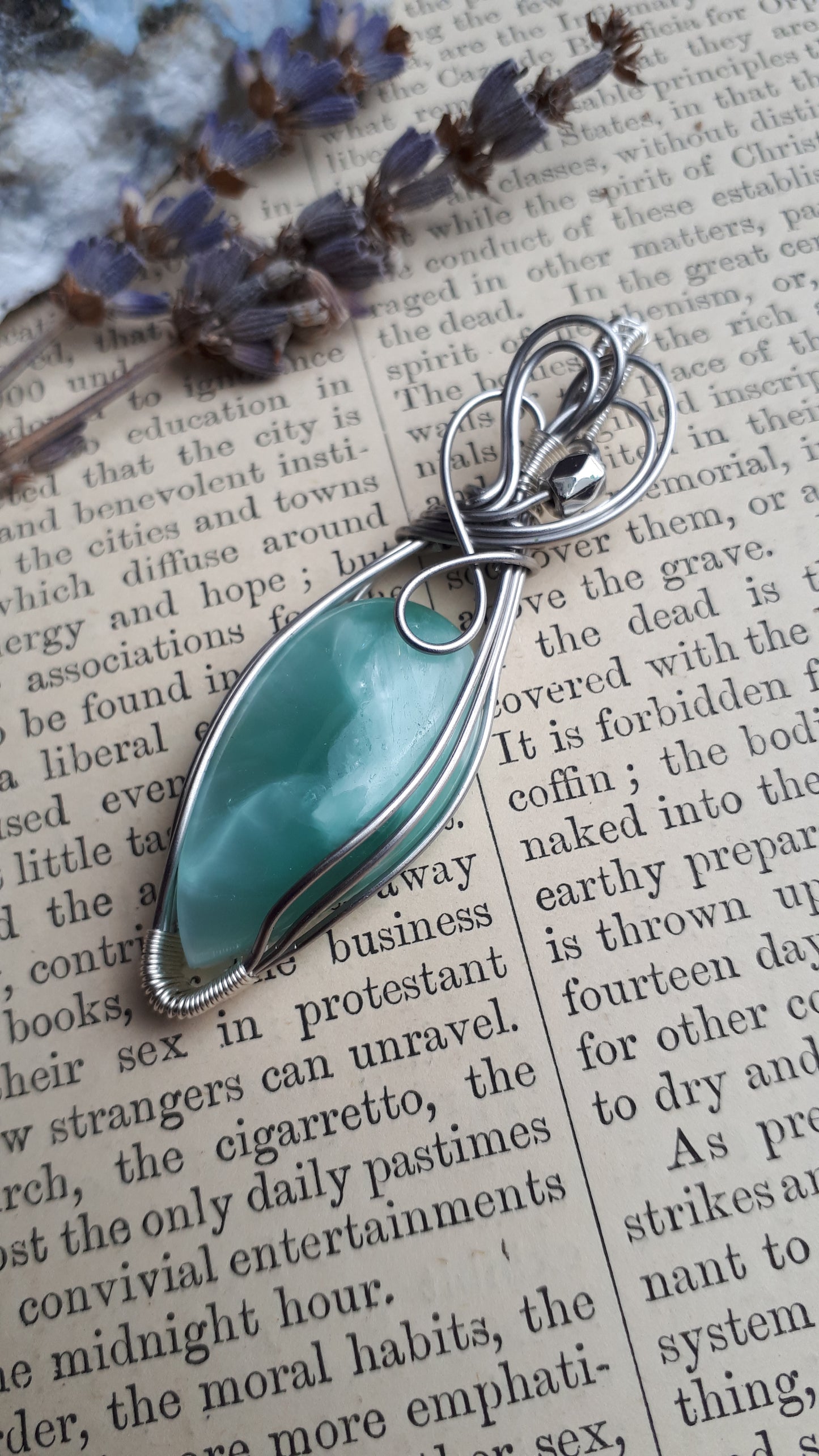 Kettenanhänger mit Mermaid Glass