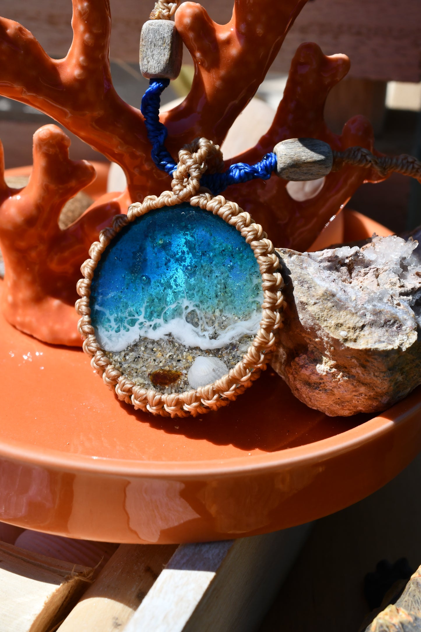 Makramee Kette „Strandliebe“ 1