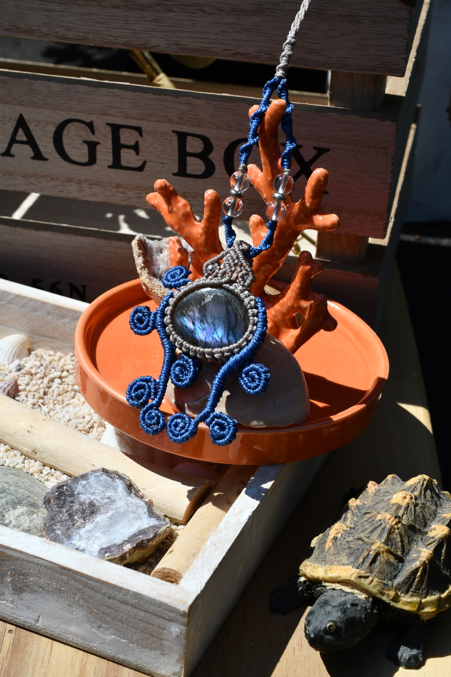 Makramee Kette „Krake“ 2