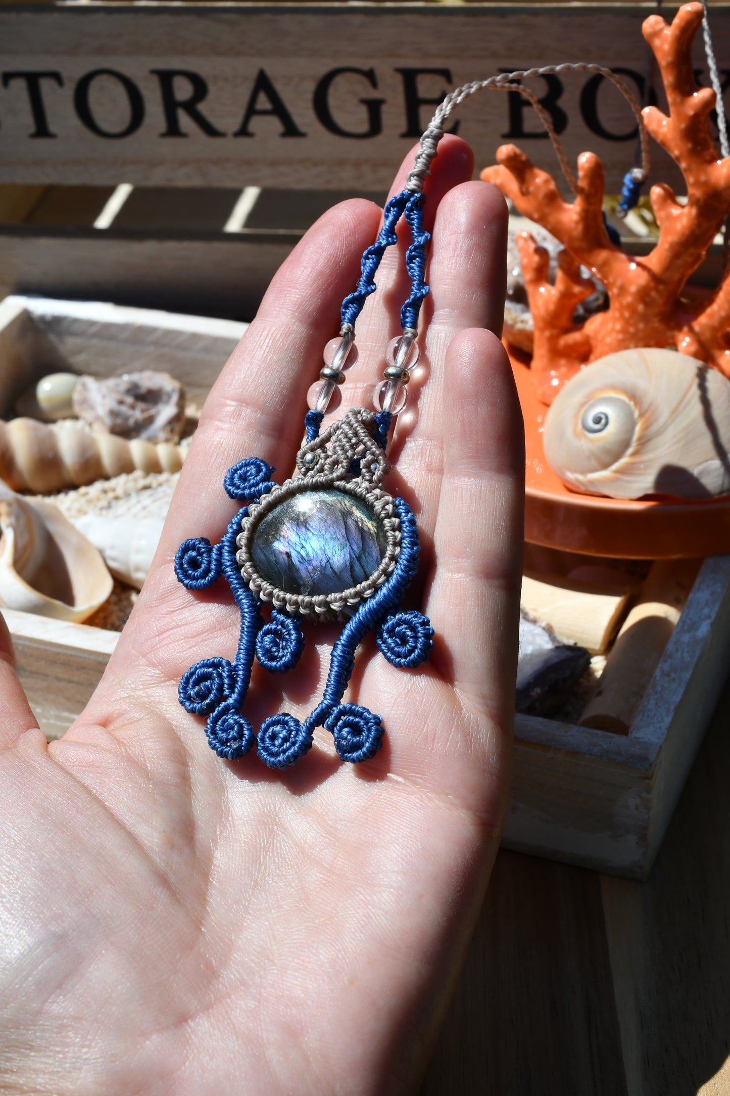 Makramee Kette „Krake“ 3