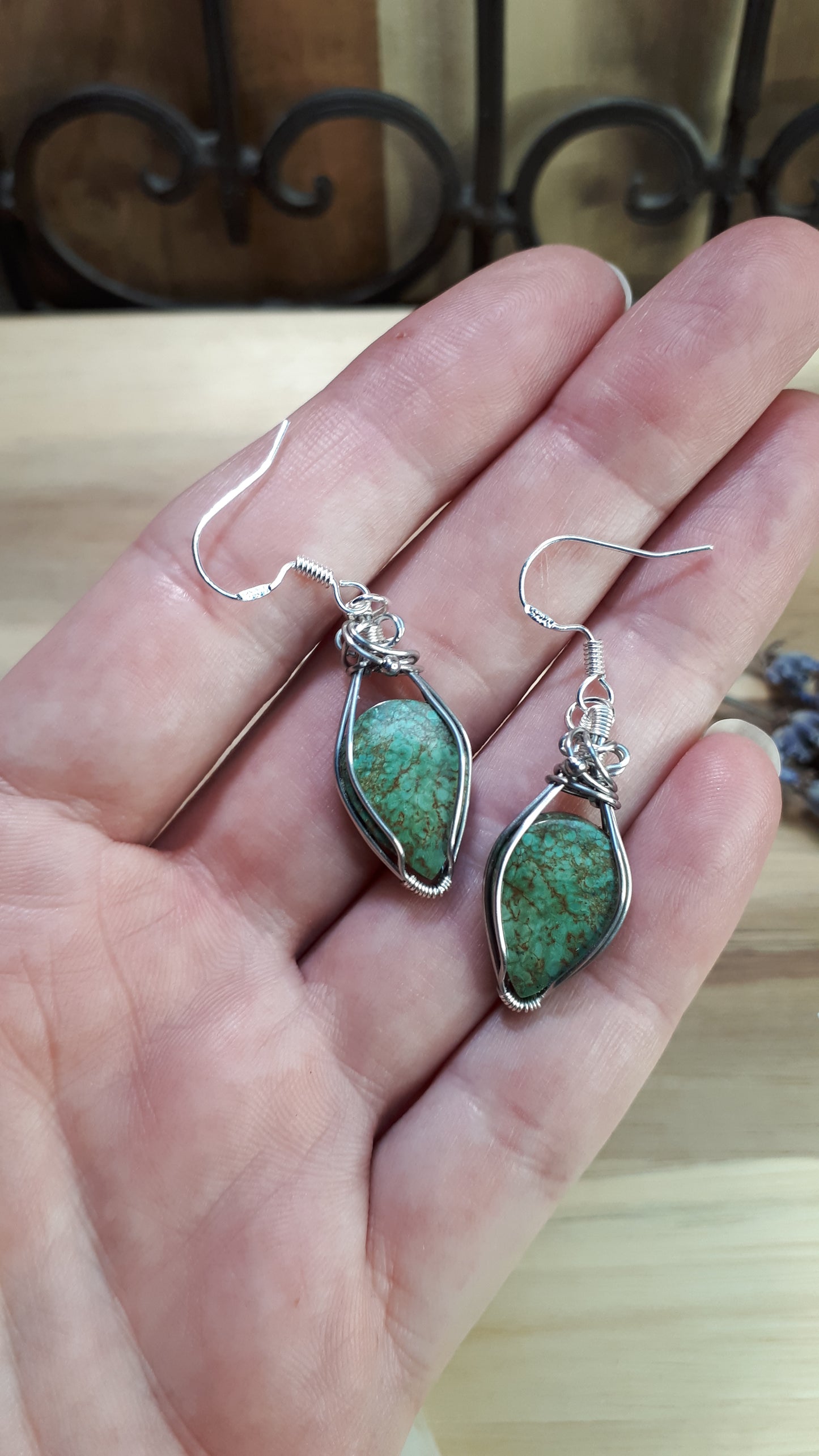 Ohrringe mit Tibetanischen Türkis