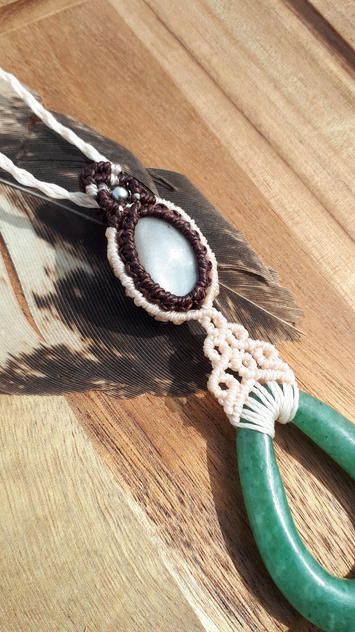 Kette mit Mondstein und Aventurin
