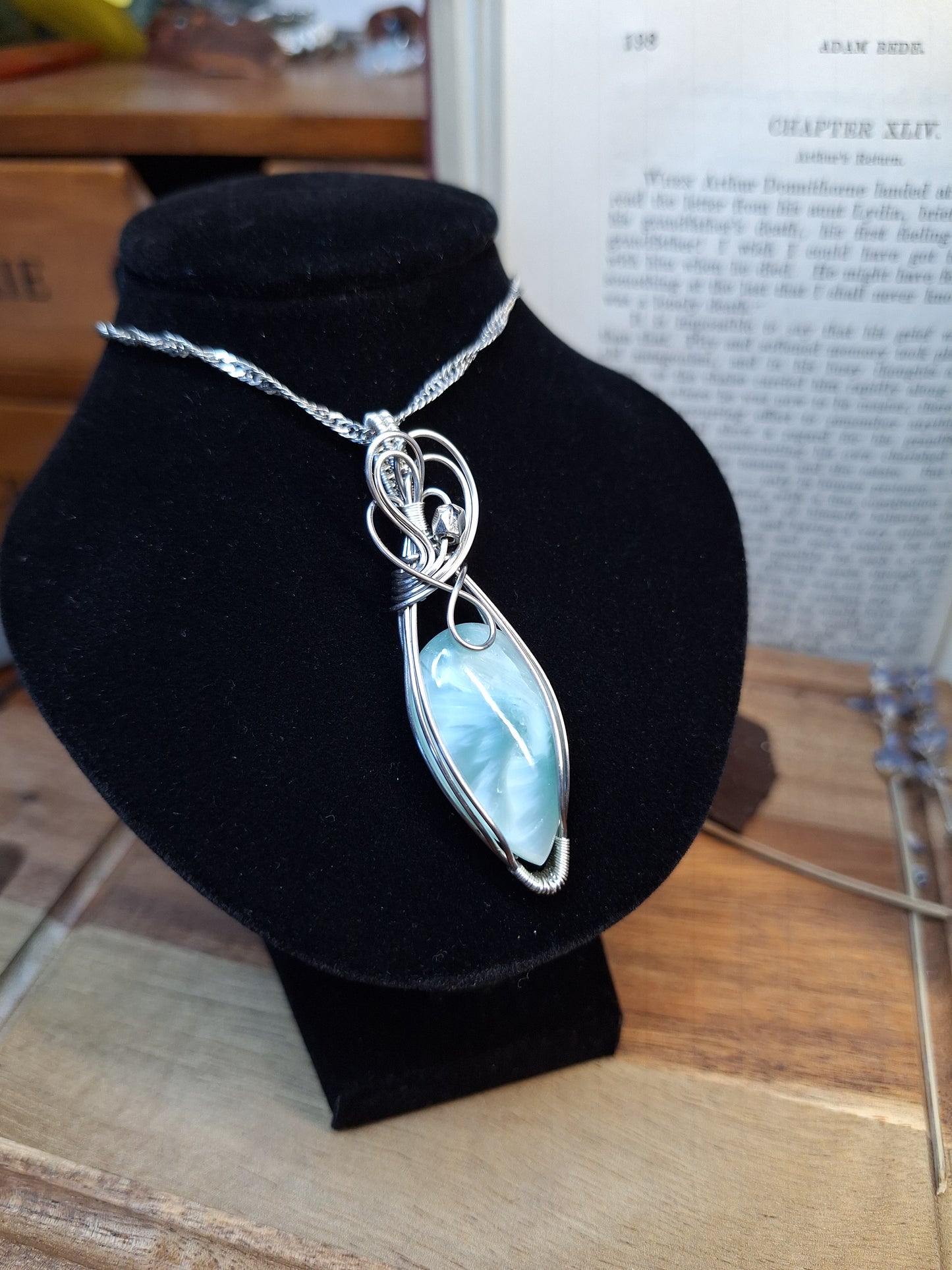 Kettenanhänger mit Mermaid Glass