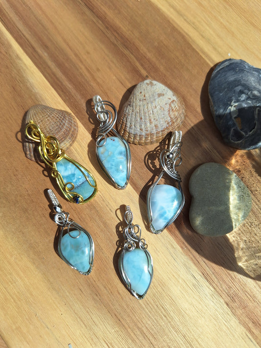 Larimar Kettenanhänger