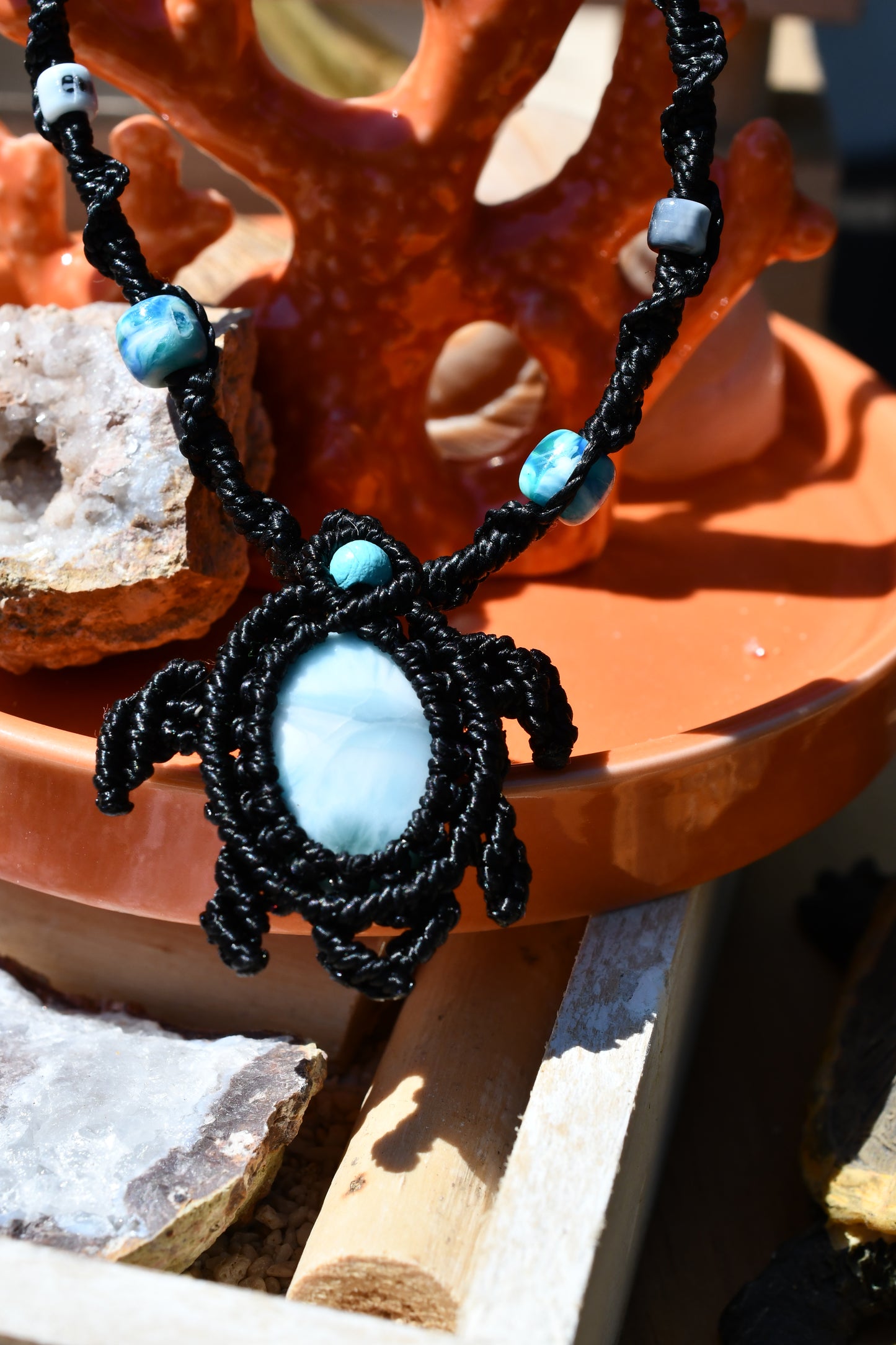 Larimar Schildkröten Kette 3