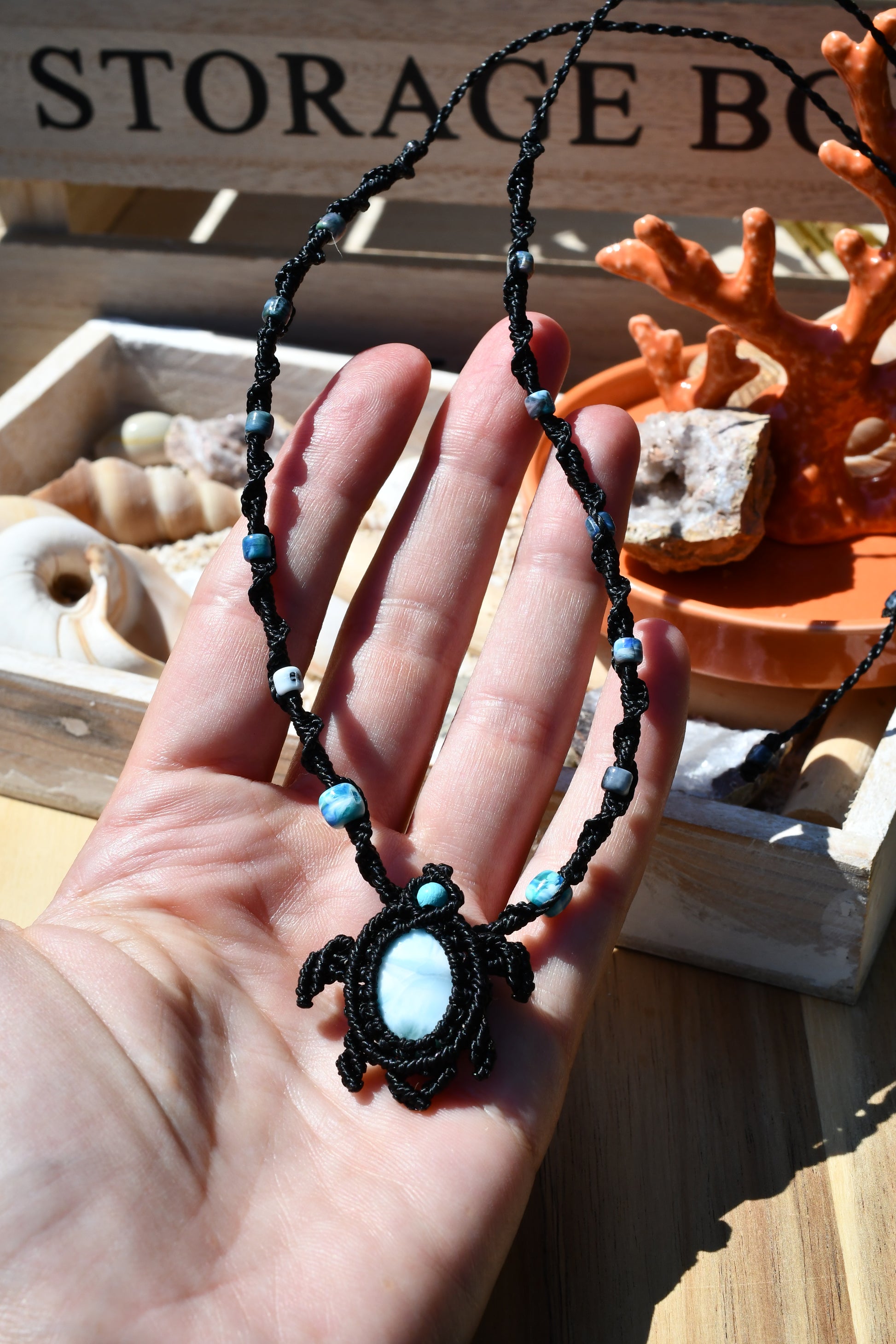 Larimar Schildkröten Kette 4