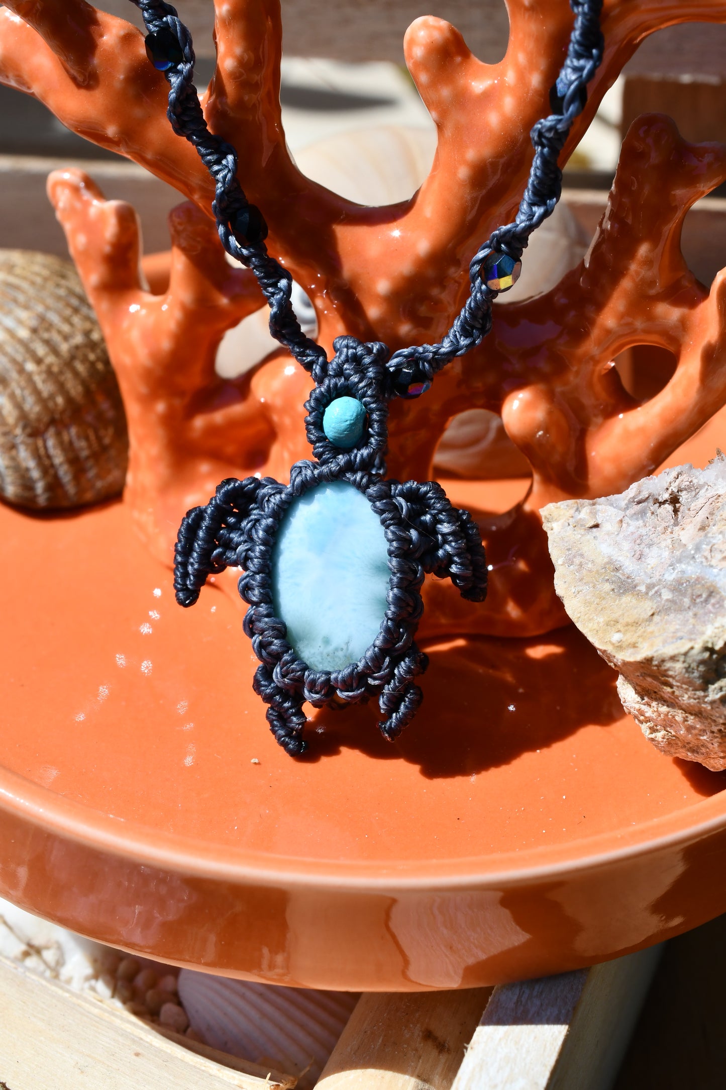 Larimar Schildkröten Kette 6