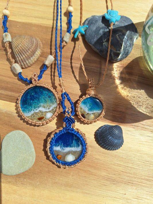 Makramee Kette „Strandliebe“