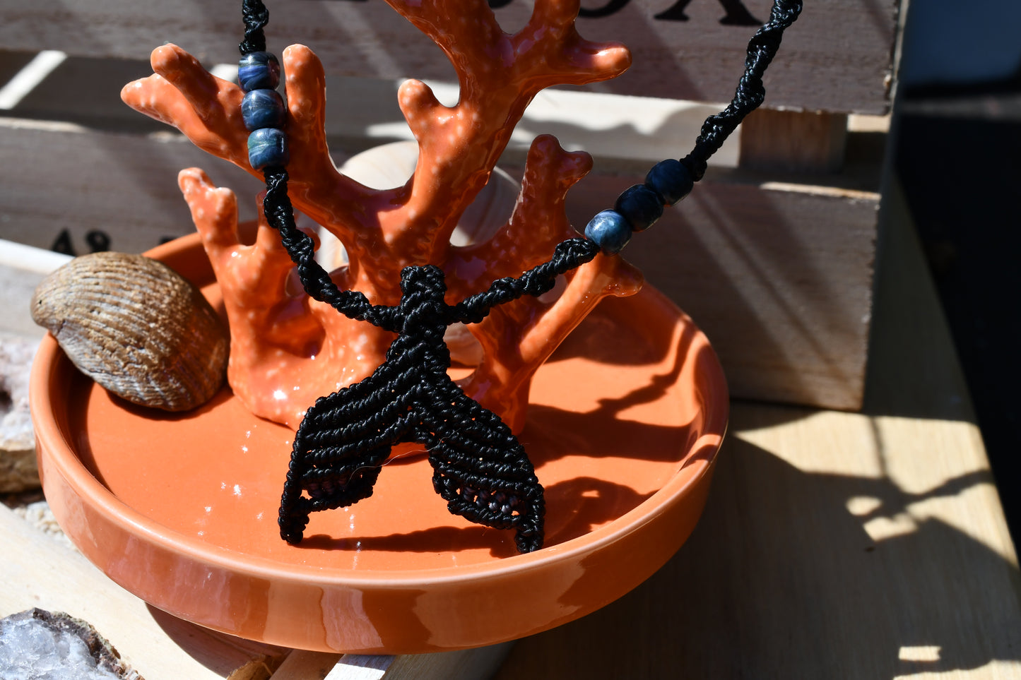 Makramee Kette Walflosse 4