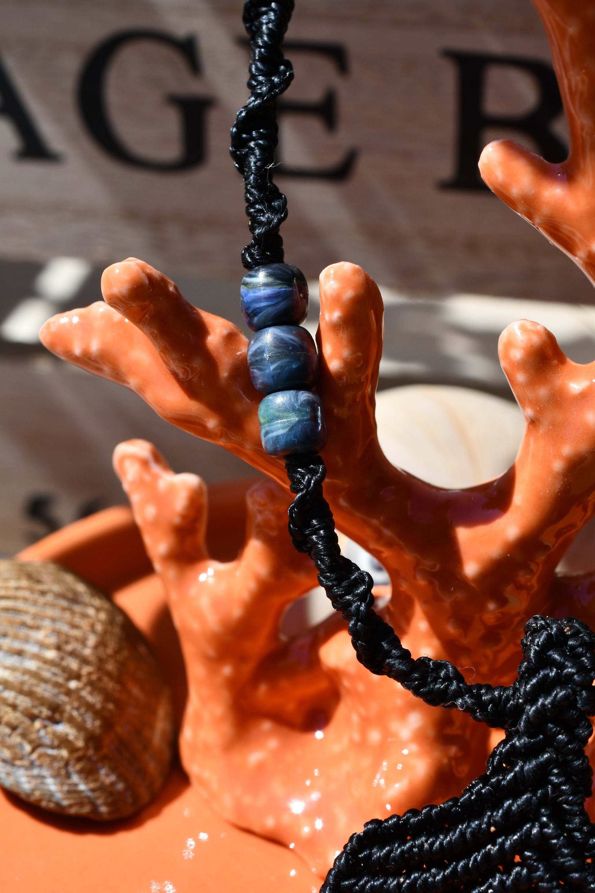 Makramee Kette Walflosse 6