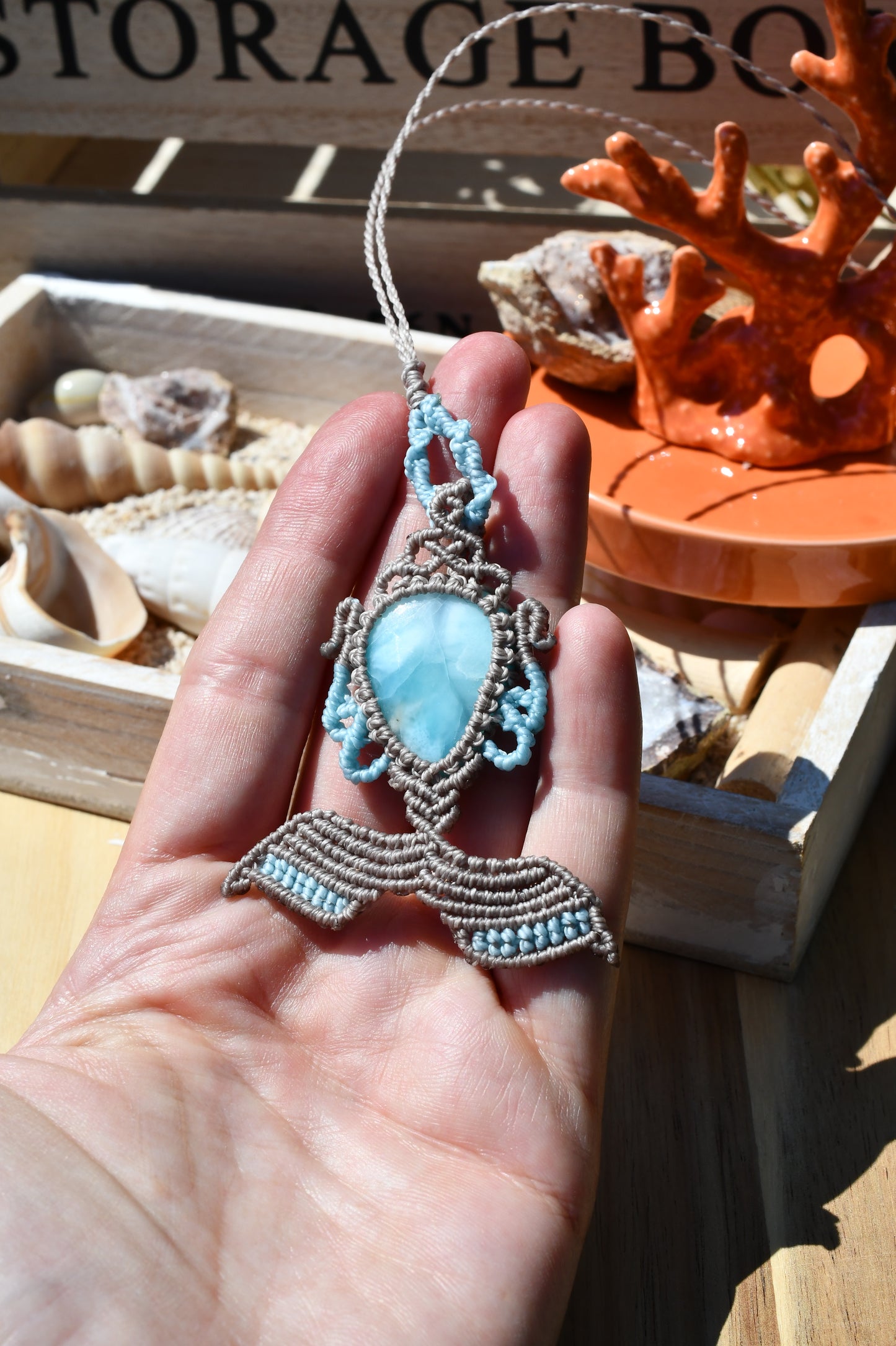 Makramee Kette "Whalefluke"5