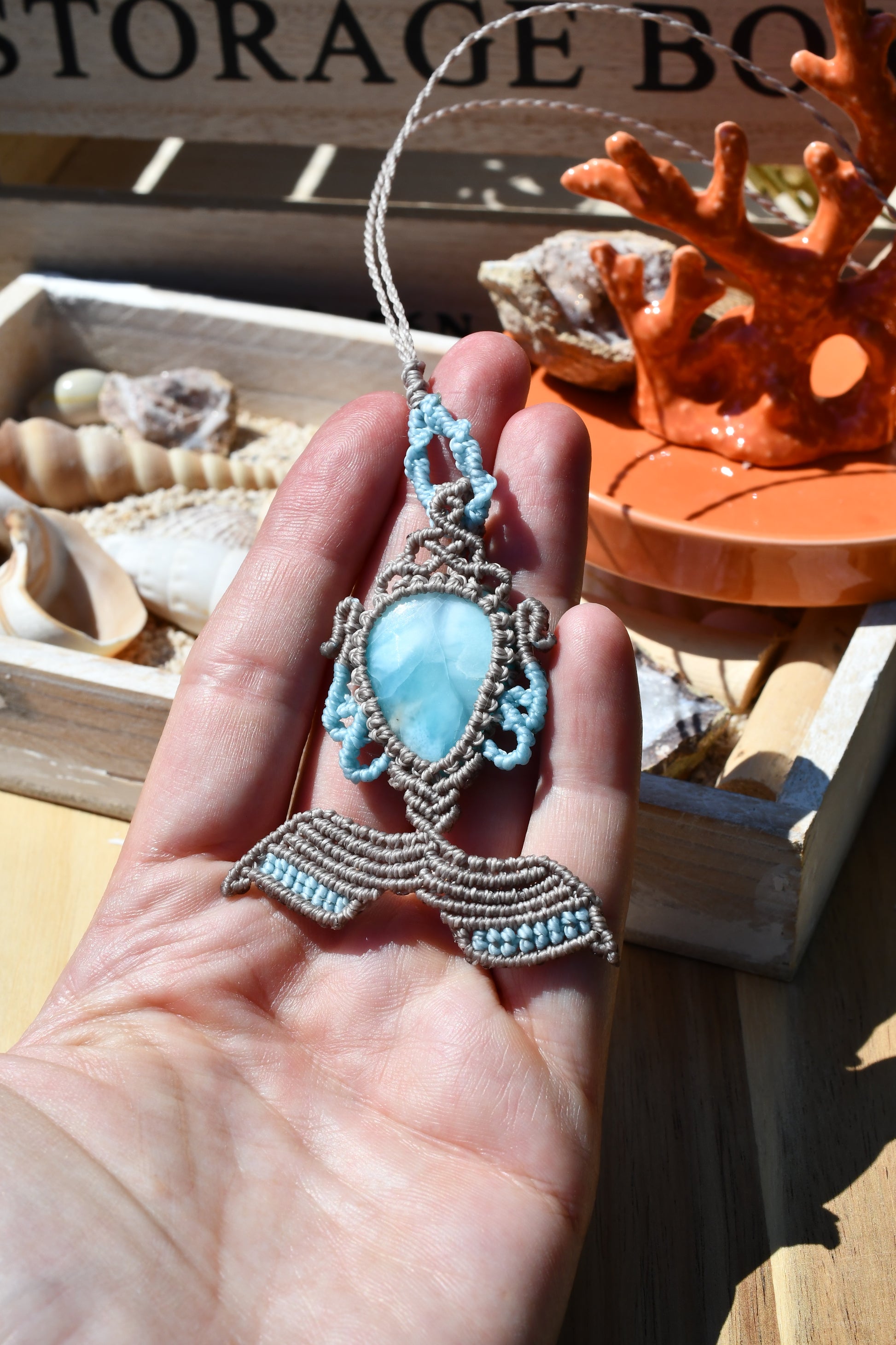 Makramee Kette "Whalefluke"5