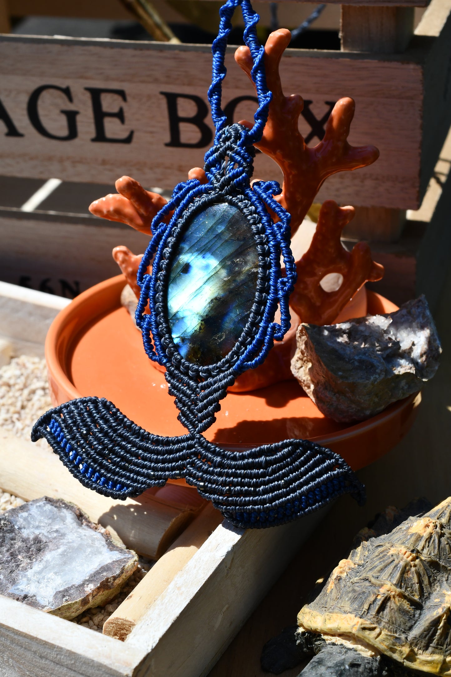 Makramee Kette "Whalefluke"2