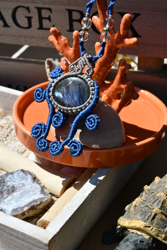 Makramee Kette „Krake“