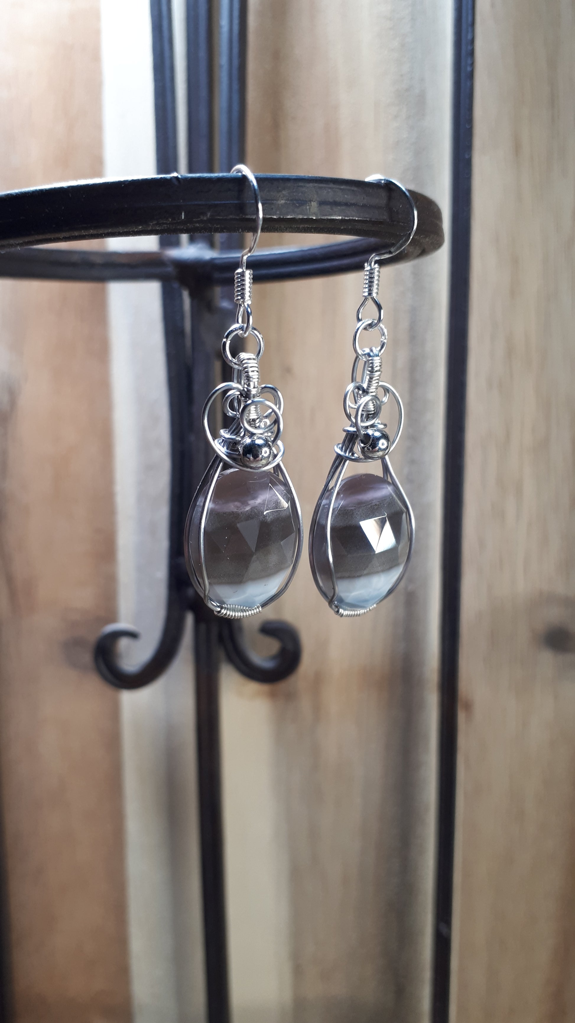 Ohrringe mit Owyhee-Opal